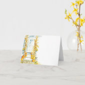 De Portiek van de herfst Kaart (Gele Bloem)