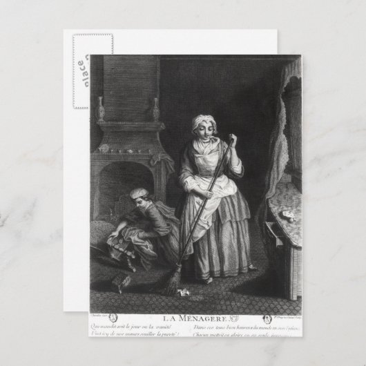 De portier briefkaart (Voorkant / Achterkant)