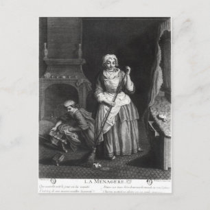 De portier briefkaart