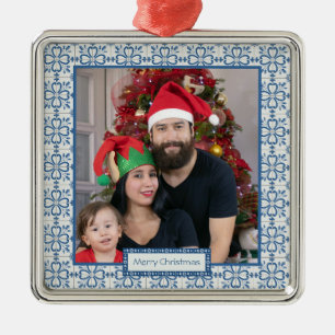 De Portugees Familiefoto met tegels lijst Metalen Ornament