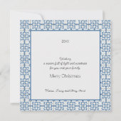 De Portugese Haaan met een kerstcadeau Kaart (Achterkant)