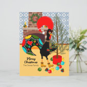 De Portugese Haan en de lichten van Kerstmis (Staand voorkant)