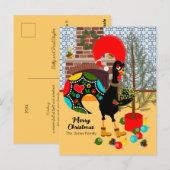 De Portugese Haan en de lichten van Kerstmis Briefkaart (Voorkant / Achterkant)