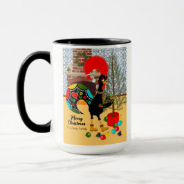 De Portugese Haan en de lichten van Kerstmis Mok