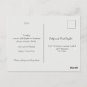 De Portugese Haan en de vreugde van het geven Briefkaart (Achterkant)