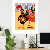 De Portugese haan houdt van King Cake Poster (Thuiskantoor)