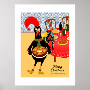 De Portugese haan houdt van King Cake Poster