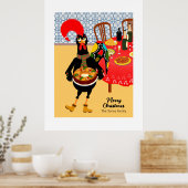 De Portugese haan houdt van King Cake Poster (Keuken)