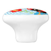 De Portugese Haan van Barcelos Keramische Knop (Zijkant)