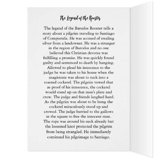 De Portugese kaart van Barcelona Birthday (Binnen (Links))