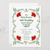 De Portugese Rooster Birthday Party Kaart (Voorkant / Achterkant)