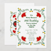 De Portugese Rooster Birthday Party Kaart (Voorkant / Achterkant)