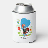 De Portugese rooster Blikjeskoeler (Blikje Achterkant)