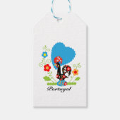 De Portugese rooster Cadeaulabel (Voorkant)