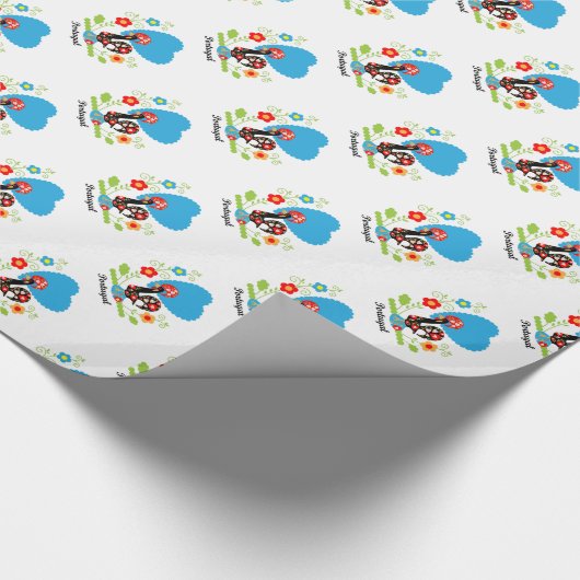 De Portugese rooster Cadeaupapier (Hoek)