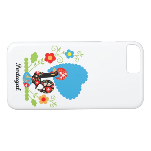 De Portugese rooster Case-Mate iPhone Case (Achterkant (Horizontaal))