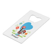 De Portugese rooster Creditkaart Flessenopener (Voorkant Gekanteld)