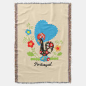 De Portugese rooster Deken (Voorkant Verticaal)