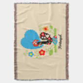 De Portugese rooster Deken (Voorkant Verticaal)