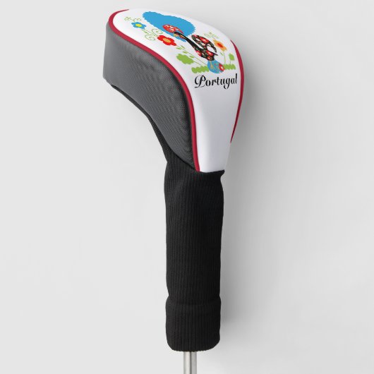 De Portugese rooster Golfheadcover (Schuin)