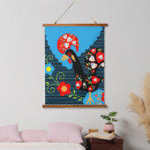 De Portugese rooster Hangend Wandkleed (Slaapkamer)