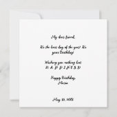 De Portugese Rooster Happy Birthday Kaart (Achterkant)