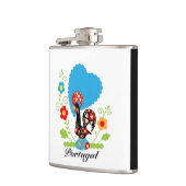 De Portugese rooster Heupfles (Links)