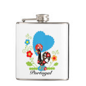 De Portugese rooster Heupfles (Voorkant)