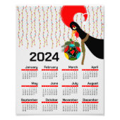 De Portugese Rooster Kerstkalender 2024 Foto Afdruk (Voorkant)