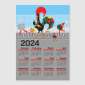 De Portugese Rooster Kerstmis 2024 Kalender (Voorkant)