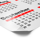 De Portugese Rooster Kerstmis 2024 Kalender Foto Afdruk (Hoek)