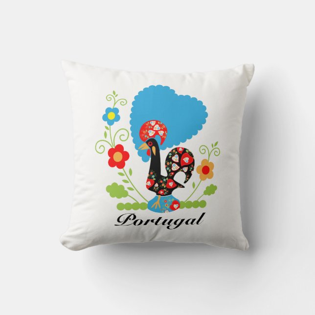 De Portugese rooster Kussen (Voorkant)