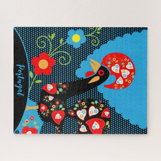 De Portugese rooster Legpuzzel (Horizontaal)