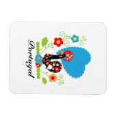 De Portugese rooster Magneet (Horizontaal)