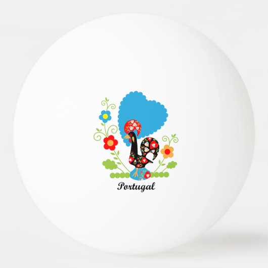 De Portugese rooster Pingpongbal (Voorkant)