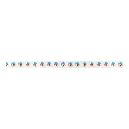 De Portugese rooster Satijnen Lint (Voorkant)