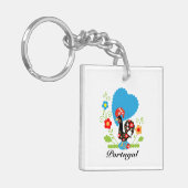 De Portugese rooster Sleutelhanger (Voorkant Links)