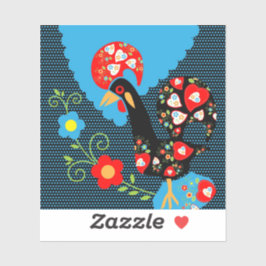 De Portugese rooster Sticker