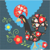 De Portugese rooster Sticker (Voorkant)