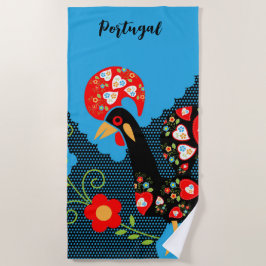 De Portugese rooster Strandlaken