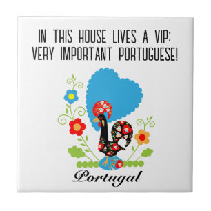 De Portugese rooster Tegeltje
