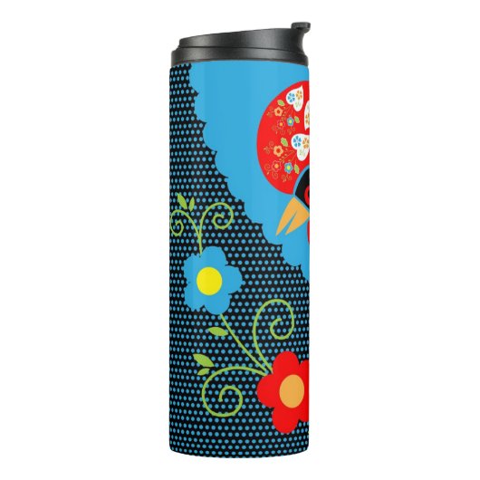 De Portugese rooster Thermosbeker (Gedraaid links)