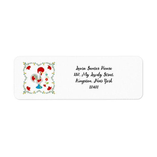 De Portugese Rooster van Luck Etiket (Voorkant)