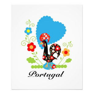 De Portugese Rooster van Luck Foto Afdruk