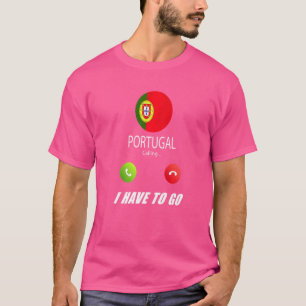 de portugese vlag zuid - portugal roept op tot een t-shirt
