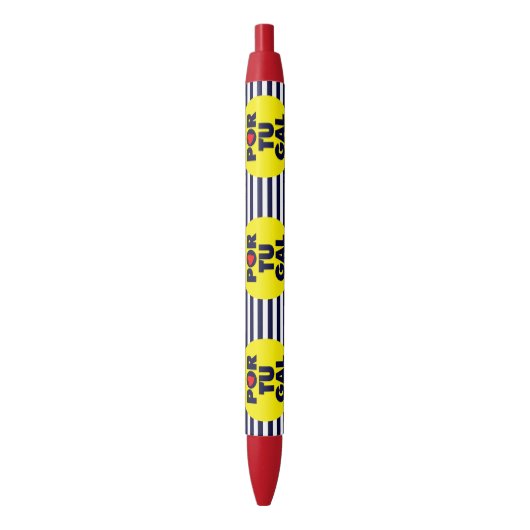 De Portugese zonneschijn Blauwe Inkt Pen (Voorkant Verticaal)