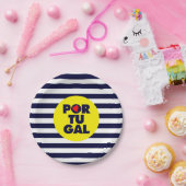 De Portugese zonneschijn Papieren Bordje (Feest)