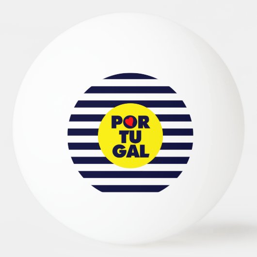De Portugese zonneschijn Pingpongbal (Voorkant)
