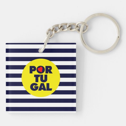 De Portugese zonneschijn Sleutelhanger (Achterkant)