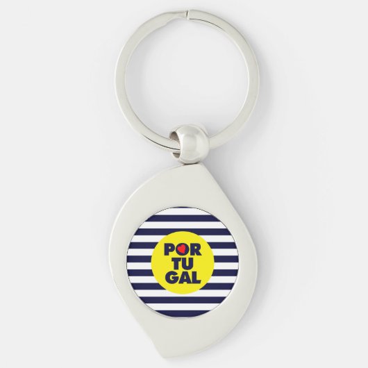 De Portugese zonneschijn Sleutelhanger (Voorkant)